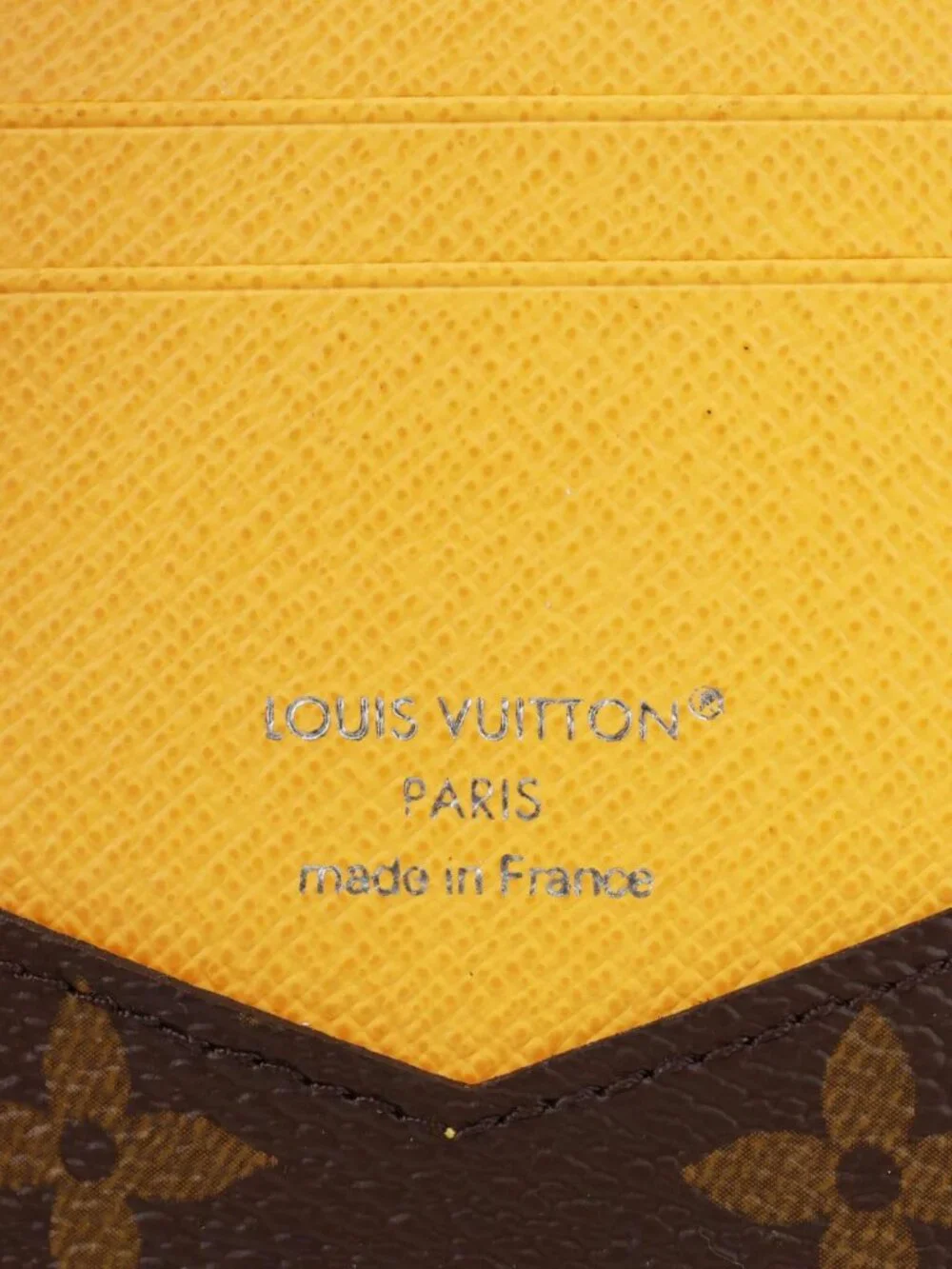 Louis Vuitton  Pocket Organizer Monogram Macassar Canvas Wallet Safran Yellow